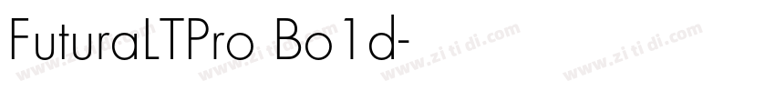 FuturaLTPro Bo1d字体转换